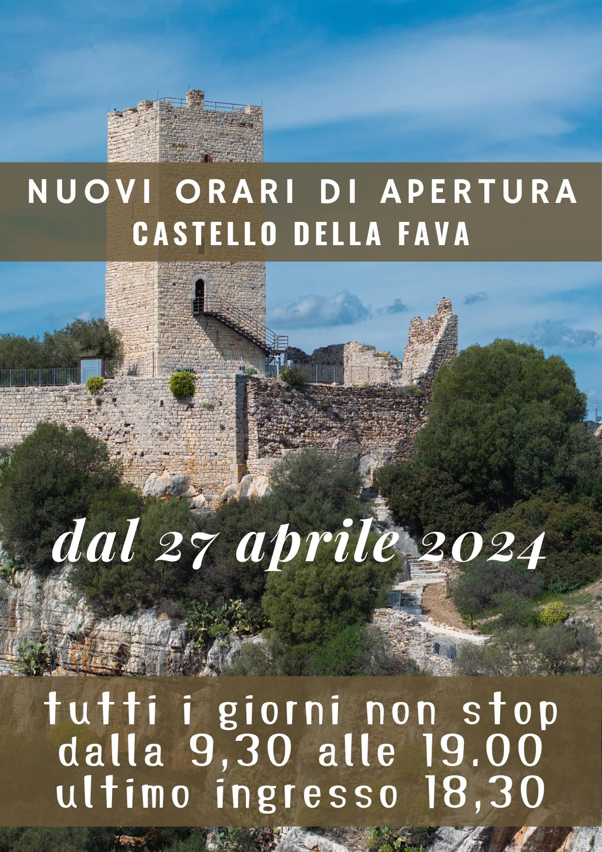 Castello Della Fava - Nuovi orari