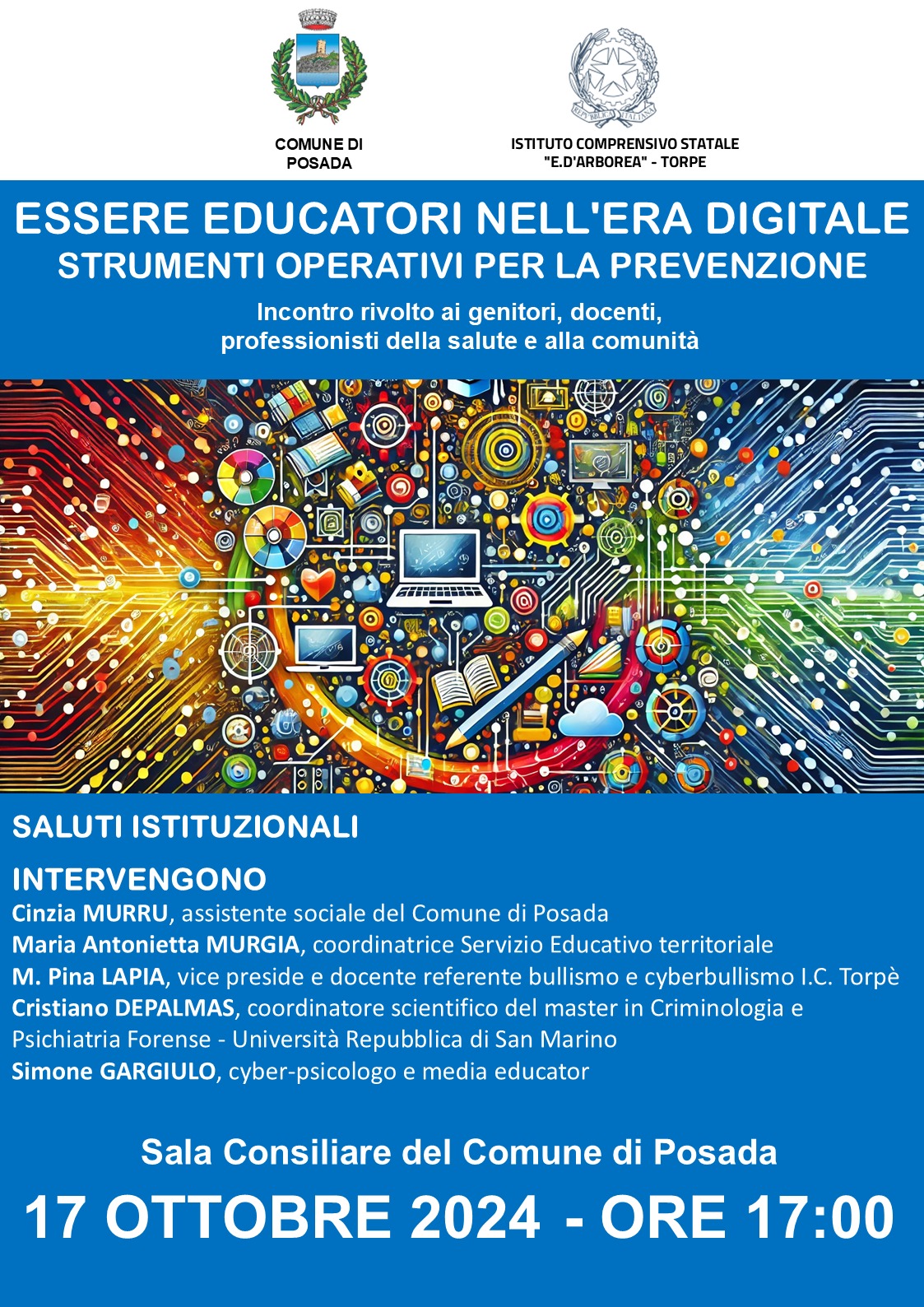 Convegno 'Essere Educatori nell'era Digitale: strumenti operativi per la prevenzione '